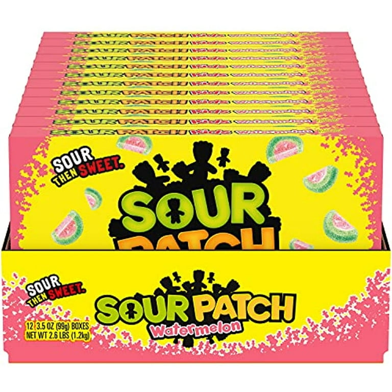 Sour Patch Kids Watermelon Theatre Box 12 x 99g (case) - Out of Date